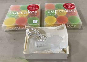 24 Cupcake Molds, Lighted Glass Angel