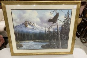 Frame Eagle Landscape Print
