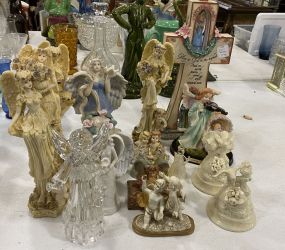 Group of Angel and Religious Figurines