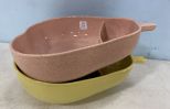 Pair of Vintage Pfaltzgraff Pear Shaped Chip and Dip Bowls