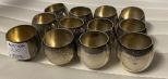 12 Tiffany & Company Sterling Liquor Shot Glass Set