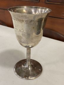 Monogrammed Sterling Goblet