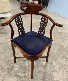 Chinese Hand Crafted Corner Chair