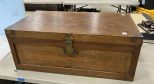 Antique Wood Locker Trunk