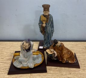 Three Modern Chinese Porcelain Figurines