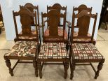 Six Colonial Revival Dining Chairs