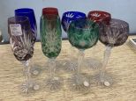 Colorful Hungary Glass Stemware