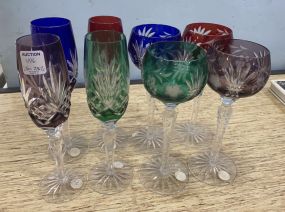 Colorful Hungary Glass Stemware