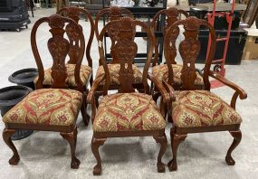 Six Cherry Ball-n-Claw Dining Chairs