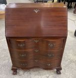 Mahogany Bowfront Secretary