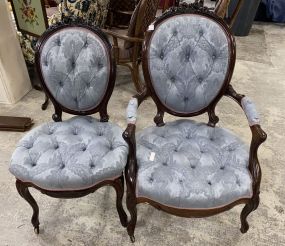 Two French Style Parlor Chairs