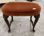 Queen Anne Style Cherry Ottoman