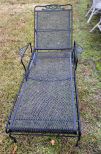 Wrought Iron Outdoor Lounger