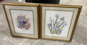 Pair of Framed Flowers