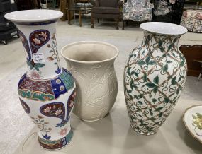 Asian Porcelain Vases and Ceramic Planter