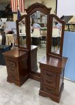 Cherry Double Pedestal Vanity