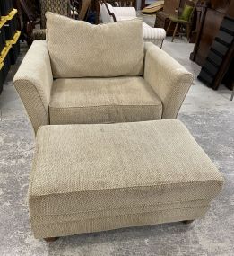 Large Oversized Chair and Ottoman