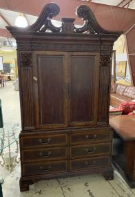 Large Cherry TV Armoire