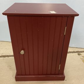Red Bead Board Cabinet
