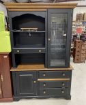 Factory Black Hutch Cabinet