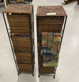 Two Basket Storage Stands