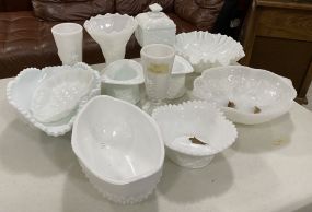 Group of Collectible Milk Glass