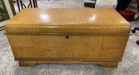 Mid 20th Century Maple Storage Trunk