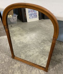 Mahogany Dome Top Wall Mirror