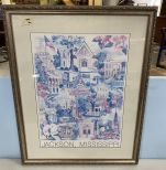 Signed Magnolia Mills Poster Oxford Mississippi