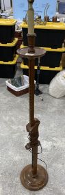 Adjustable Wood Floor Lamp