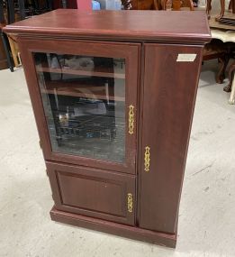 Cherry Rolling Stereo Cabinet
