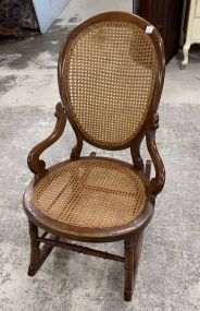 Caned Victorian Style Rocker