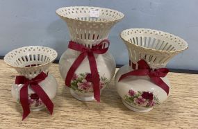 Three Formalities by Baum Bros Vases