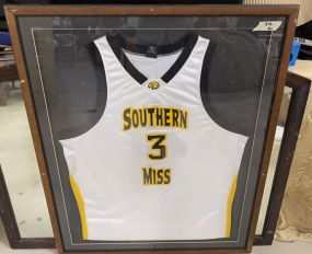 Framed Southern Miss Basketball Jersey