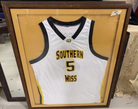 Framed Southern Miss Basketball Jersey