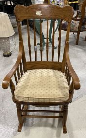 Late 20th Century Oak Rocker