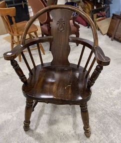 Pine Primitive Style Windsor Chair