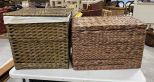 Two Woven Decorative Hampers
