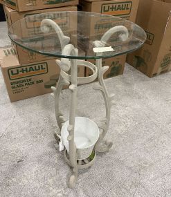 Metal Pedestal Base Table