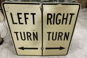 Left & Right Turn Road Sign