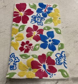 Chica Collection Floral Blue/Multi 2'7 x 3'8 Rug