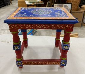 Small Indonesia Hand Painted Table