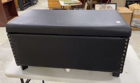 Black Vinyl Storage Trunk