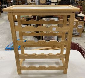 Modern Pine Wine Rack