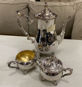 WM Rogers Silver Plate Pitcher , Creamer, and Sugar