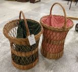 Two Woven Decorative Baskets