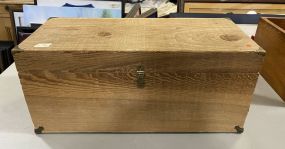 Wood Storage Sewing Trunk