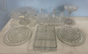 Group of Pressed Vintage Glassware
