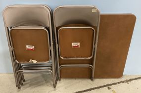 Samsonite Game Table and Four Chairs