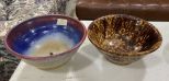 Two Stoneware Pottery Bowls